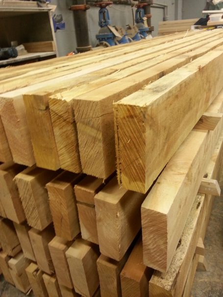 Sustainably harvested juniper boards used to make Handcrafted Juniper Table Tops.